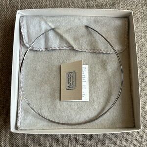 James Avery retired silver choker necklace with original felt sleeve.